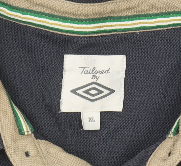 Umbro Men's Black XL Polo Shirt - Short Sleeve