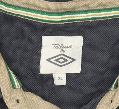 Umbro Men's Black XL Polo Shirt - Short Sleeve