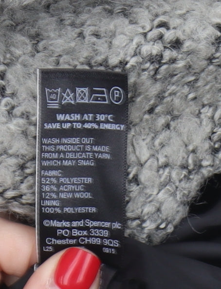 Marks and Spencer Grey Knee-Length Pencil Skirt 12 Women