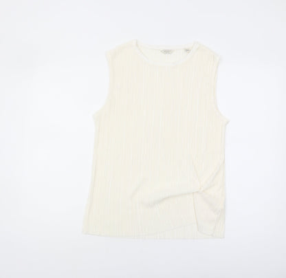 Jack Wills Women's Ivory Tank Top Size 8