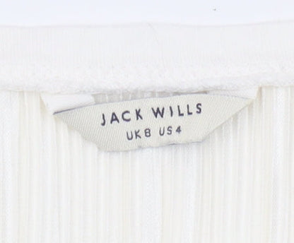 Jack Wills Women's Ivory Tank Top Size 8