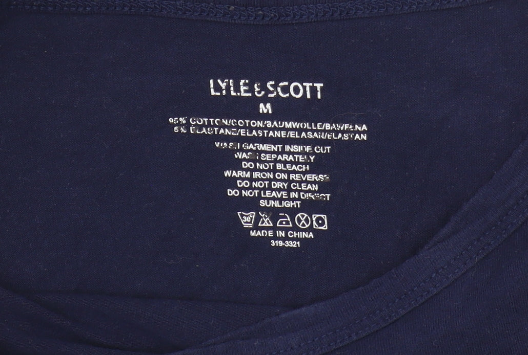 Lyle & Scott Men's Blue Crew Neck T-Shirt M