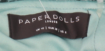 Paper Dolls Women’s Green Sheath Dress Size 10