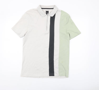 River Island Men's S Multicoloured Colourblock Polo