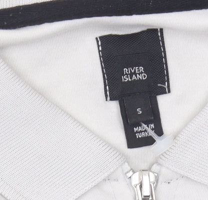 River Island Men's S Multicoloured Colourblock Polo