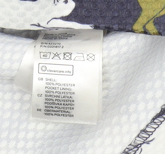 H&M Women's Multicoloured Cat Print Shorts Size 8