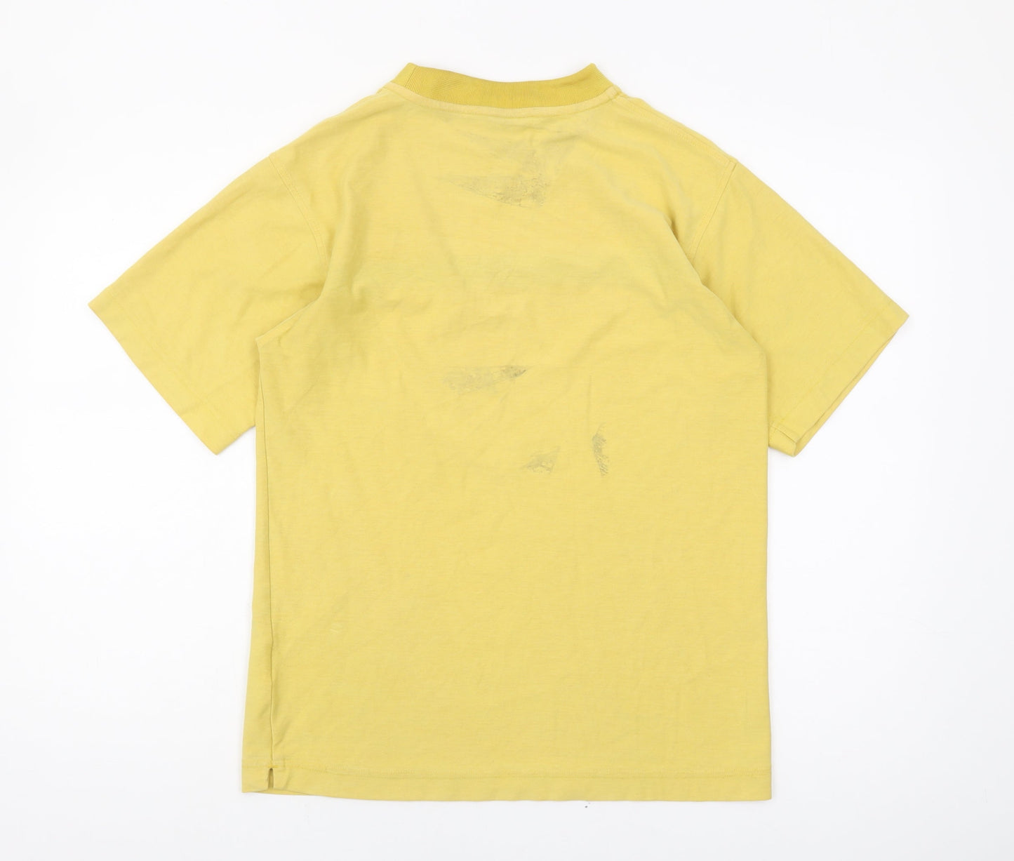 Nike Men's Yellow XL T-Shirt, Short Sleeve, Logo Accent