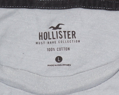 Mens UK Size L Hollister Blue  T-Shirt