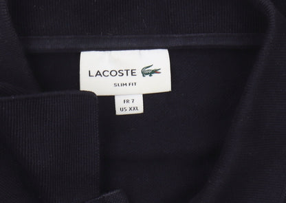 Lacoste Men's Black 2XL Polo Shirt Slim Fit