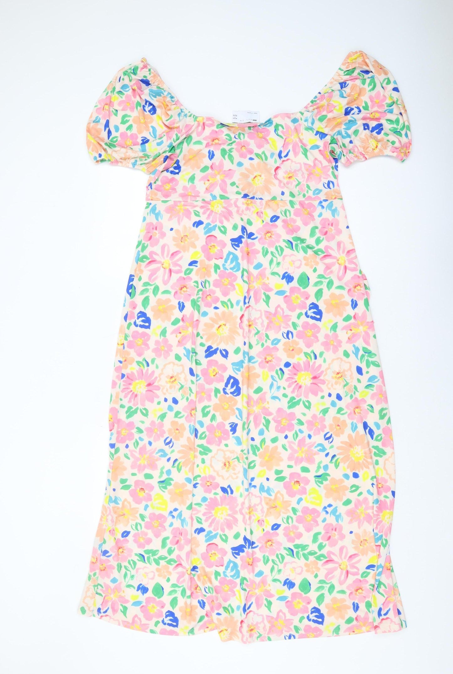 ASOS Design Women's Multicoloured Floral A-Line Dress