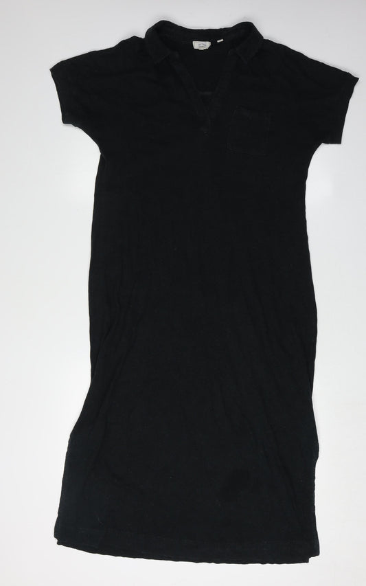 Fat Face Women’s Black Shirt Dress, UK 10, Casual Chic