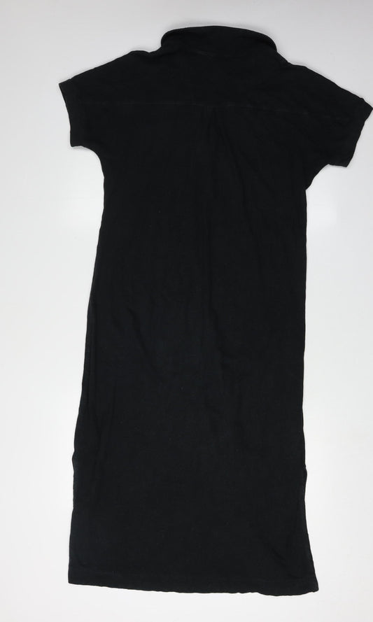 Fat Face Women’s Black Shirt Dress, UK 10, Casual Chic