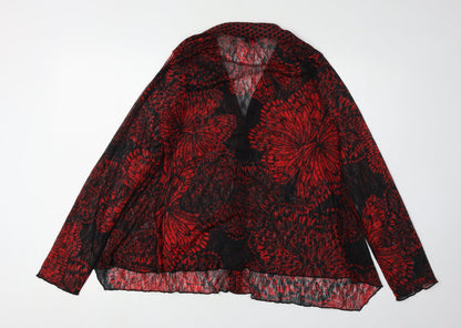 Womens UK Size 12 Marks and Spencer Red  Blouse