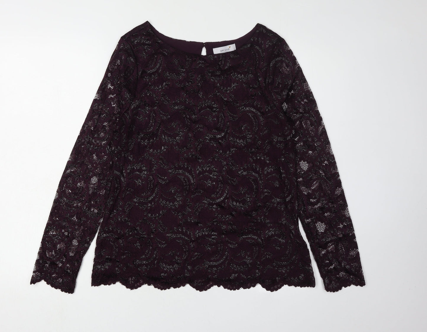 Womens UK Size 12 Marks and Spencer Purple  Blouse