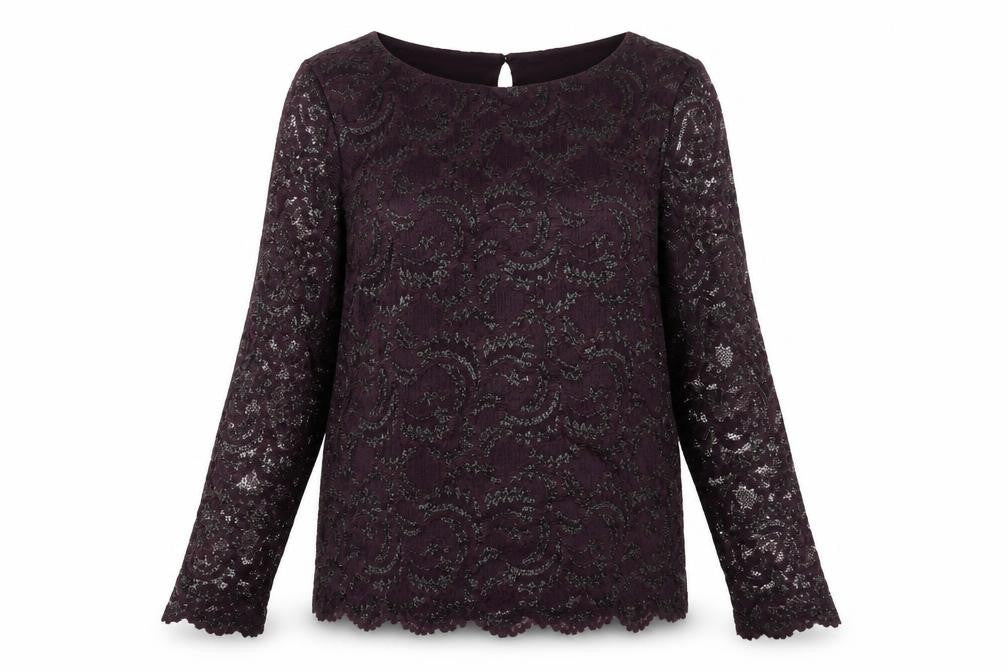 Womens UK Size 12 Marks and Spencer Purple  Blouse