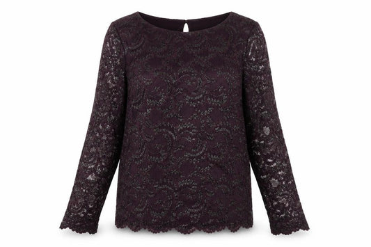 Womens UK Size 12 Marks and Spencer Purple  Blouse