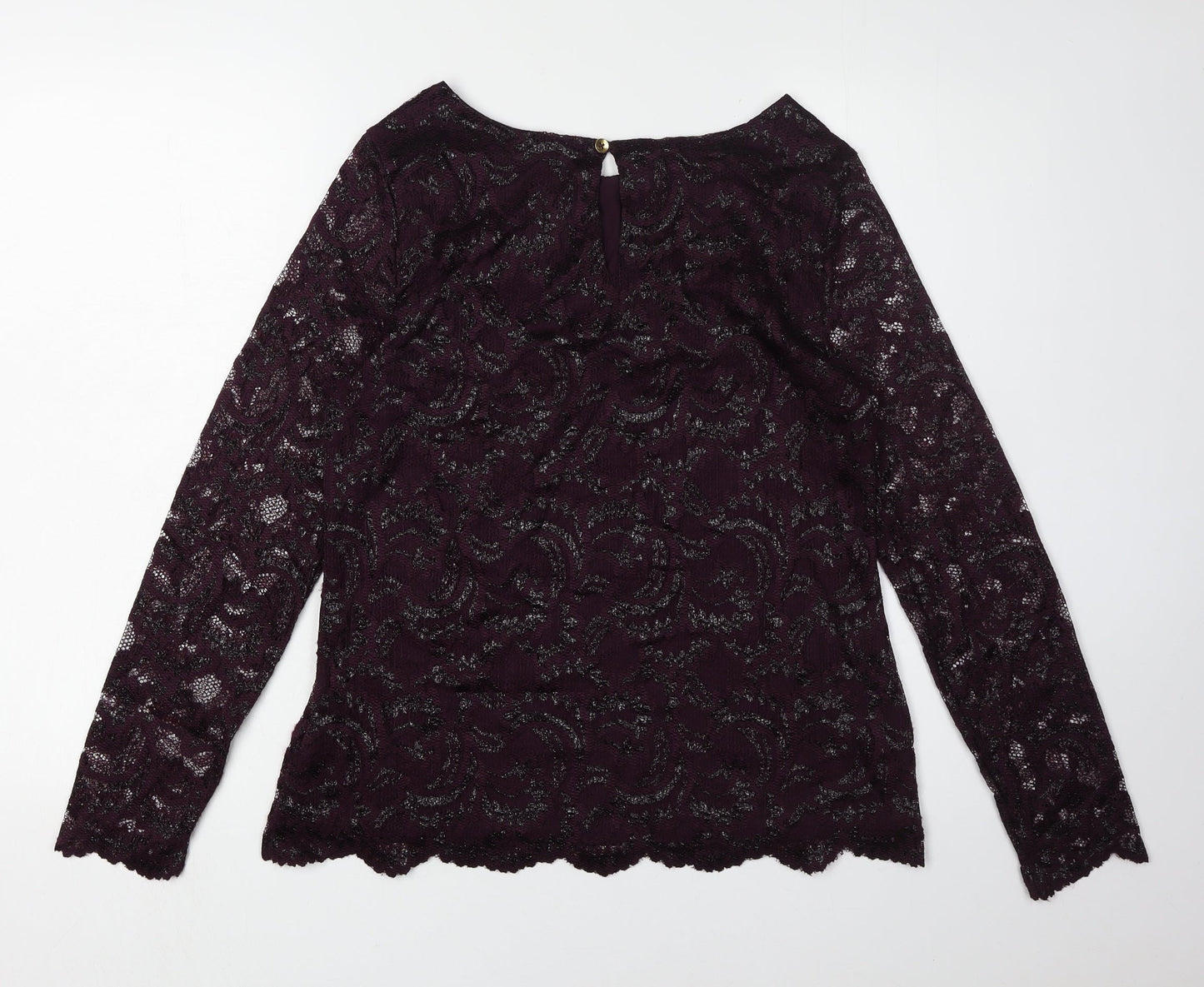 Womens UK Size 12 Marks and Spencer Purple  Blouse