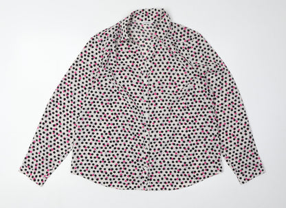 Womens UK Size 14 Marks and Spencer Multicoloured Classic Button-Up