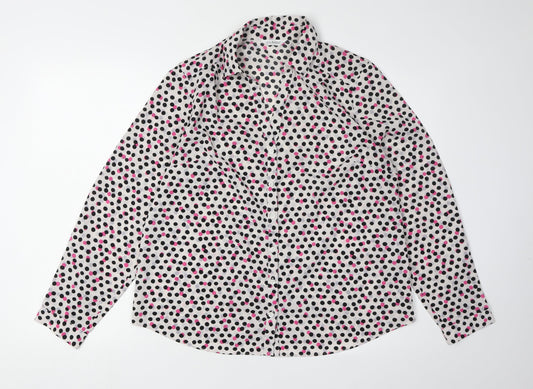 Womens UK Size 14 Marks and Spencer Multicoloured Classic Button-Up