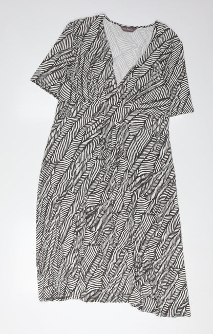 Marks and Spencer Women's Multicoloured V-Neck Dress