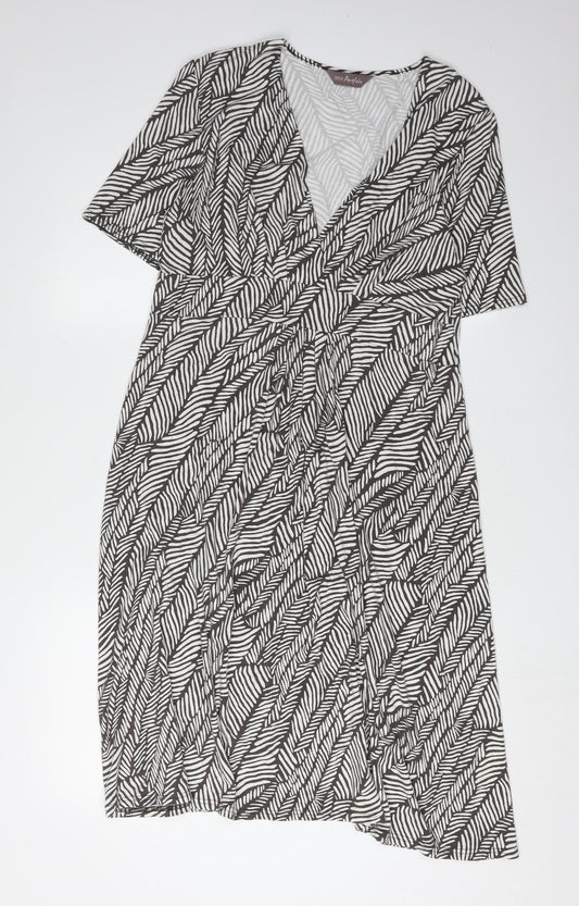 Marks and Spencer Women's Multicoloured V-Neck Dress