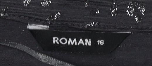 Womens UK Size 16 Roman Black  Blouse