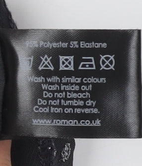 Womens UK Size 16 Roman Black  Blouse