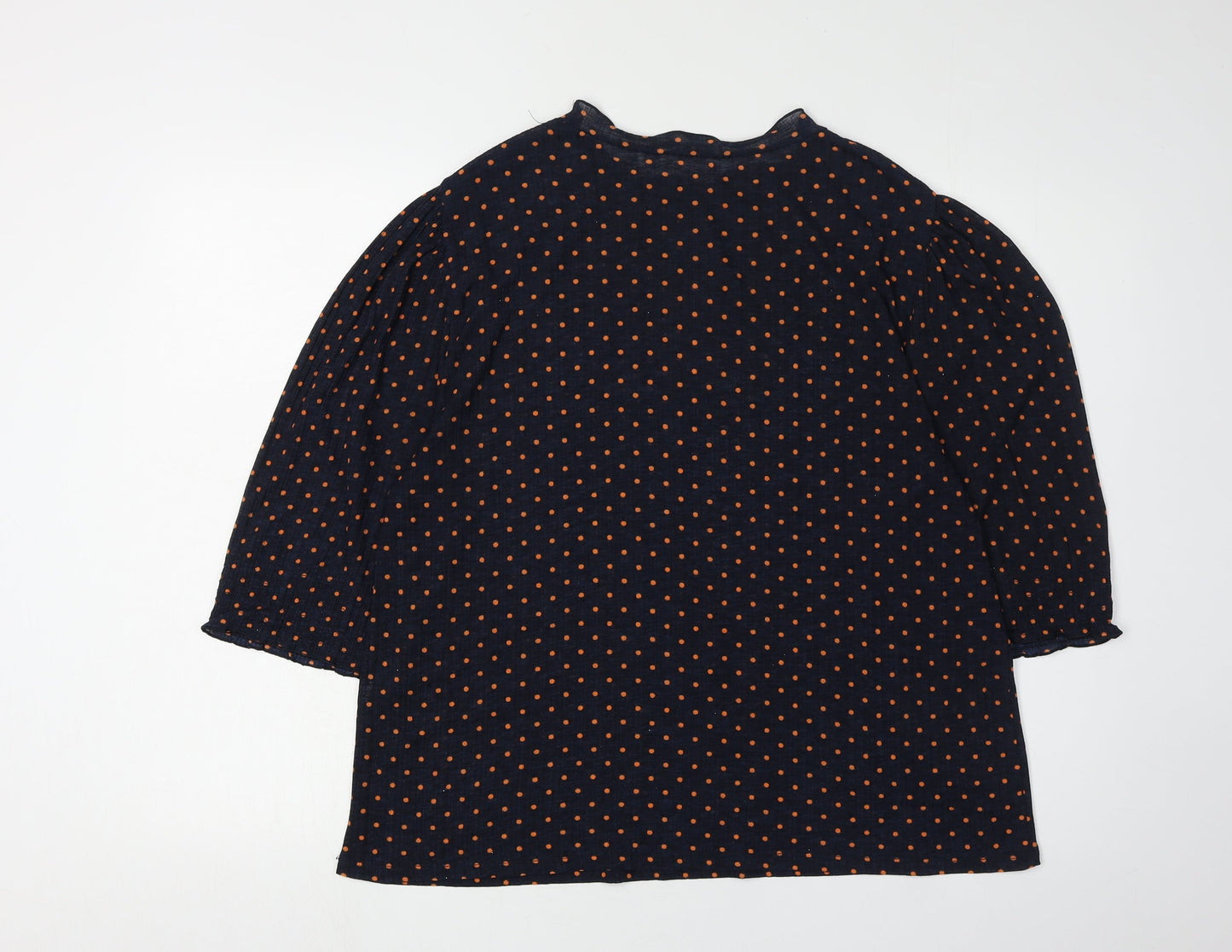 Womens UK Size L Zara Multicoloured Basic Blouse