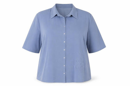 Womens UK Size 20 M&Co Blue  Button-Up