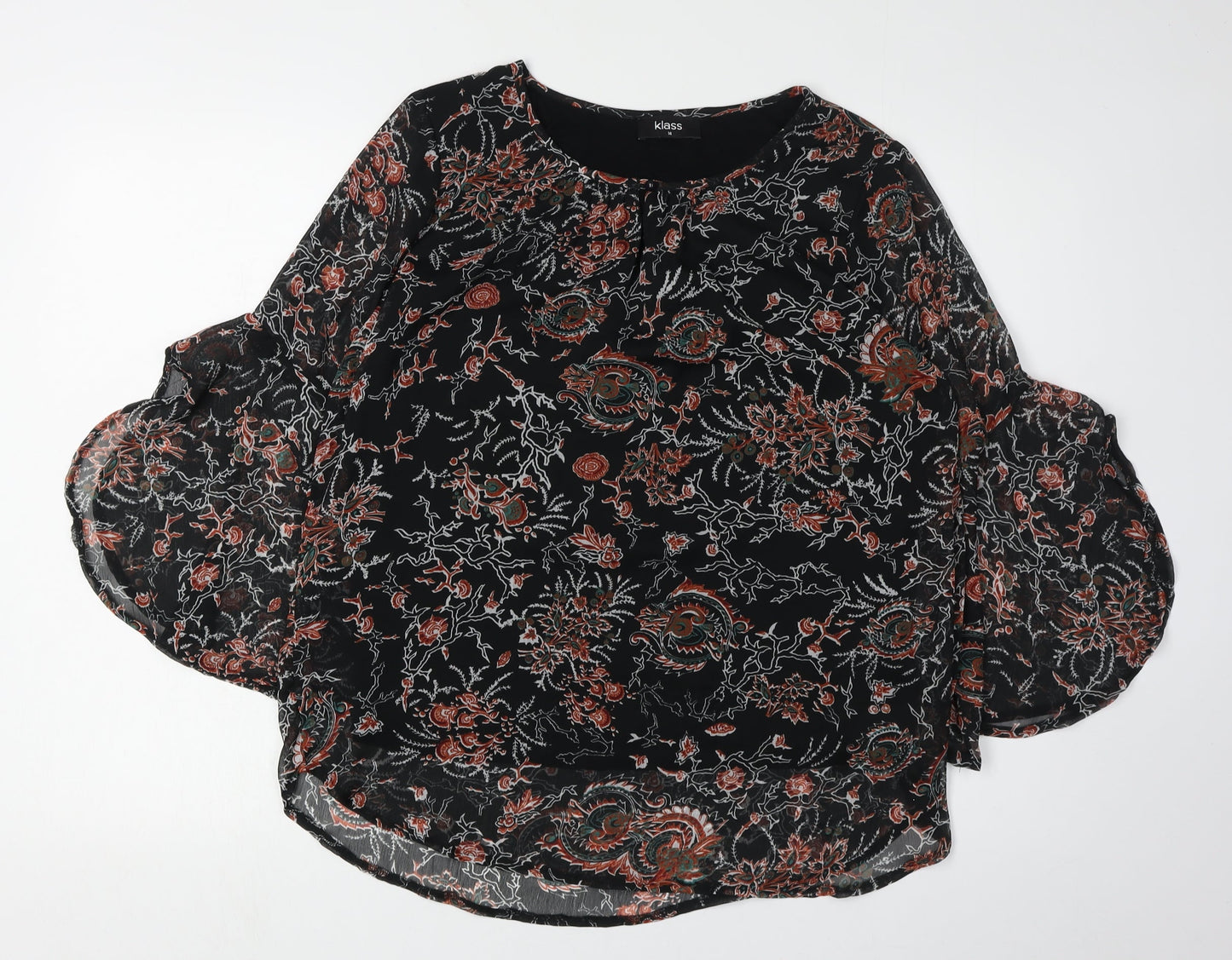 Womens UK Size 14 Klass Black  Blouse