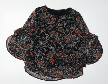 Womens UK Size 14 Klass Black  Blouse