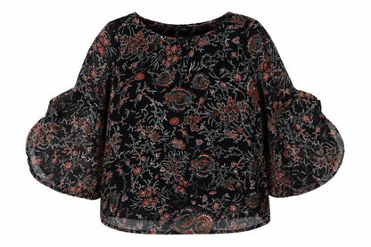 Womens UK Size 14 Klass Black  Blouse