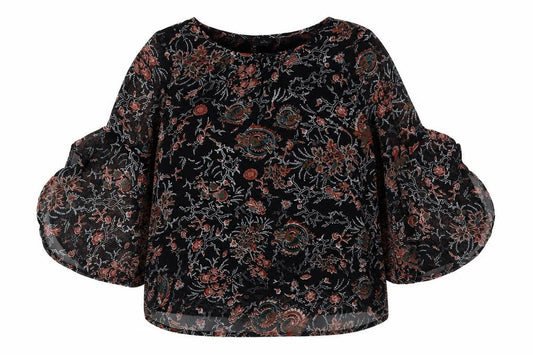 Womens UK Size 14 Klass Black  Blouse