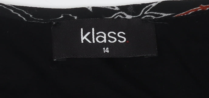 Womens UK Size 14 Klass Black  Blouse