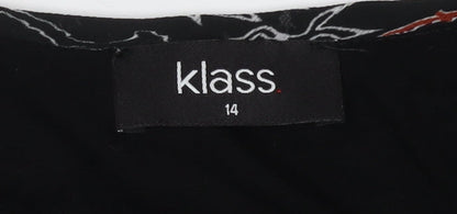 Womens UK Size 14 Klass Black  Blouse