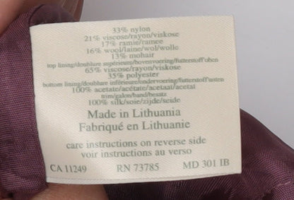 Laura Ashley Purple Sleeveless Dress Size 18 Women's V-Neck