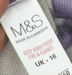 Womens UK Size 16 Marks and Spencer Purple  Jumper