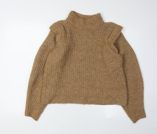 Womens UK Size M VERO MODA Brown Pullover Jumper