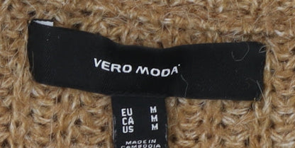 Womens UK Size M VERO MODA Brown Pullover Jumper