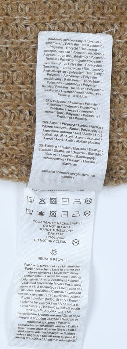 Womens UK Size M VERO MODA Brown Pullover Jumper