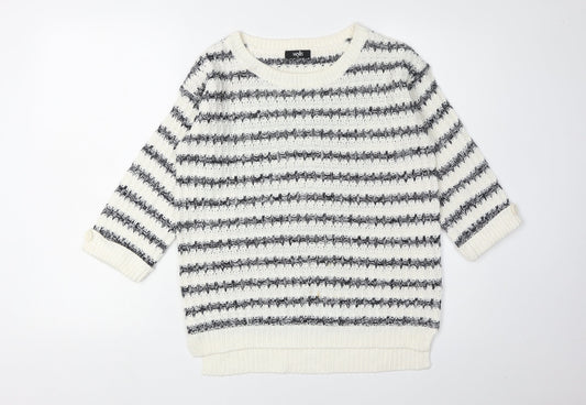 Womens UK Size S Wallis Ivory Pullover Jumper