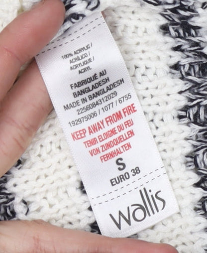 Womens UK Size S Wallis Ivory Pullover Jumper
