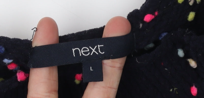 Womens UK Size L NEXT Black Pullover Jumper