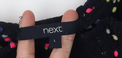 Womens UK Size L NEXT Black Pullover Jumper