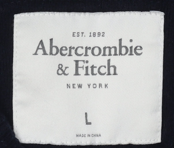 Abercrombie & Fitch Men's Black Pullover Jumper - Size L