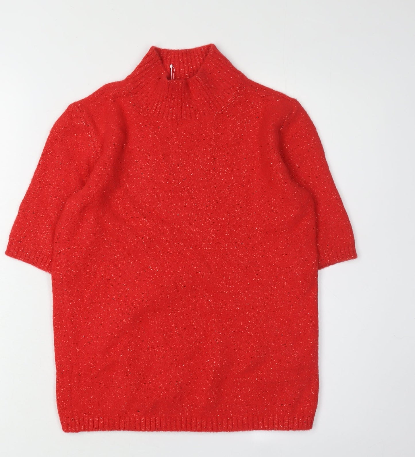 Womens UK Size XS Marks and Spencer Red Pullover Jumper