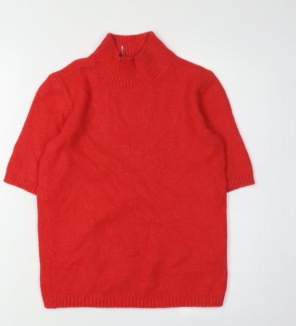 Womens UK Size XS Marks and Spencer Red Pullover Jumper