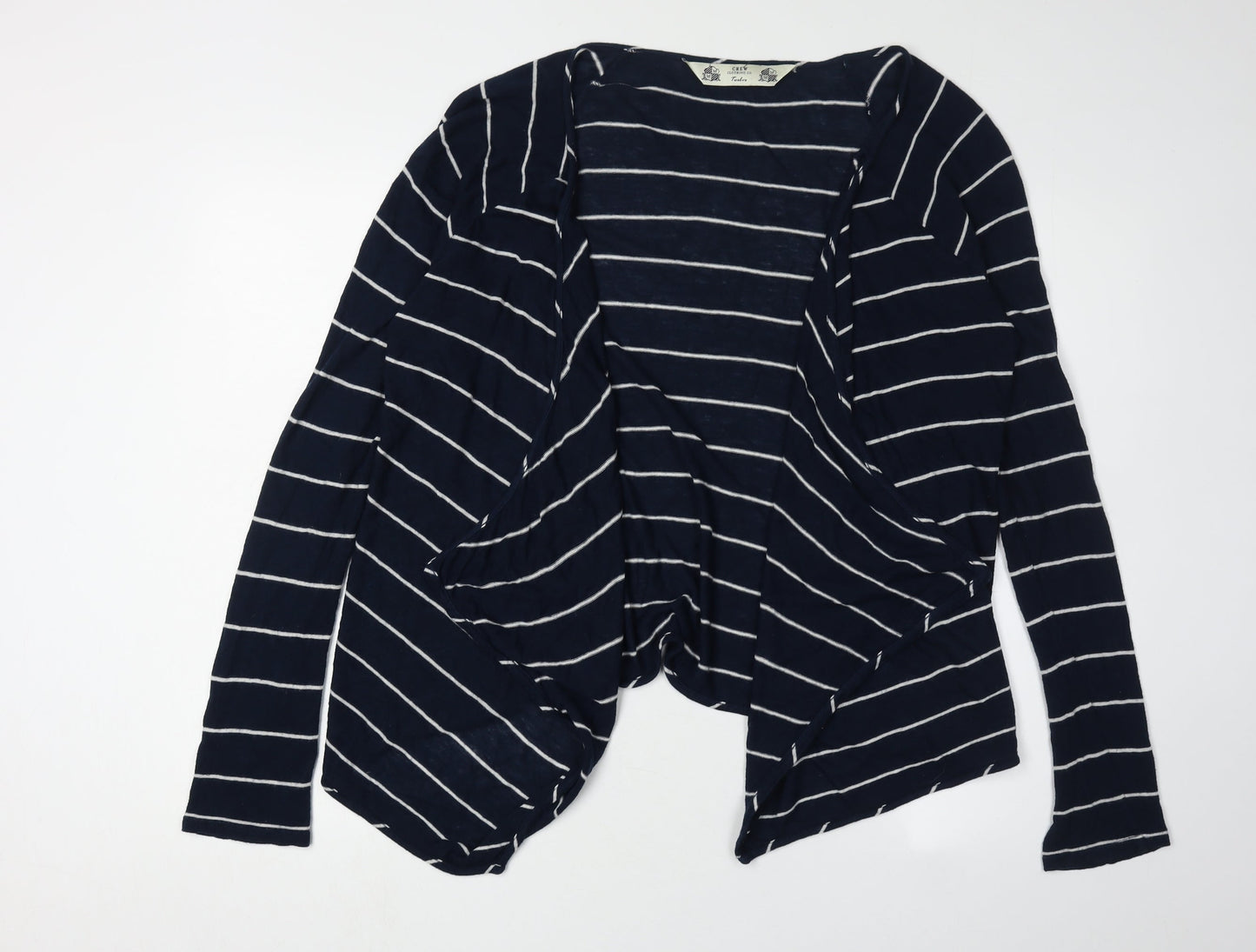 Crew Clothing Co. Women's Blue Striped Cardigan Size 12