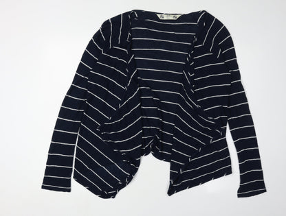 Crew Clothing Co. Women's Blue Striped Cardigan Size 12