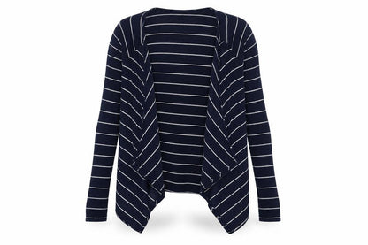 Crew Clothing Women's Blue Striped Cardigan Size 12